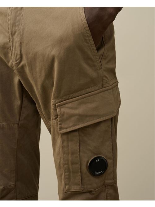 stretch sateen ergonomic lens double cargo pants C.P. COMPANY | CMPA186A-005529G359